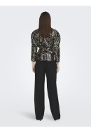 Bluza Dama La Strada Unica Lsuevelia 6/8 Sequins Black/Gold Leaf