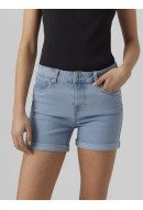 Pantaloni Scurti Dama Vero Moda Vmluna M/R Fold Light Blue Denim