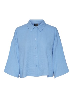Camasa Dama Vero Moda Vmnatali Crop Wvn Little Boy Blue