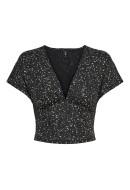 Bluza Dama Only Onlpella Short Foil Black Frosted Almond