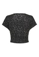Bluza Dama Only Onlpella Short Foil Black Frosted Almond