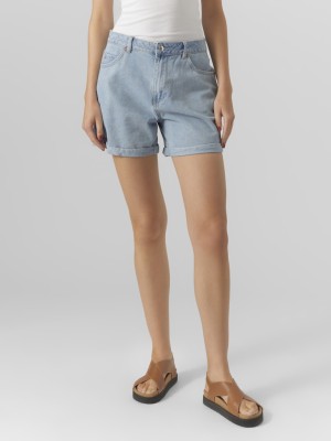Pantaloni Scurti Dama Vero Moda Vmzuri H/R Loose Light Blue Denim