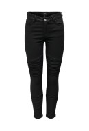 Women Jeans Only Onlblush Mw Sk Zip Coat Jogg Ank Biker Black