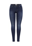 Women Jeans Only Onlwauw Mid Skinny Bj581 Dark Blue Denim