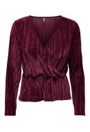 Women Blouse Only Onlvela Wrap Windsor Wine