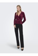 Women Blouse Only Onlvela Wrap Windsor Wine