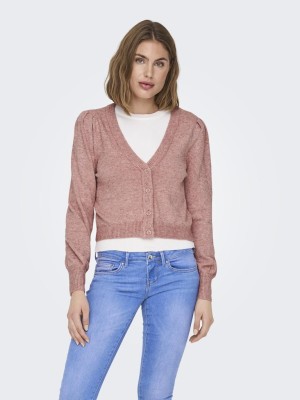 Cardigan Dama Only Onlleva Puff Dusty Rose /Melange