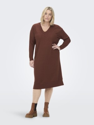 Rochie Only Carmakoma Essie Cherry Mahogany