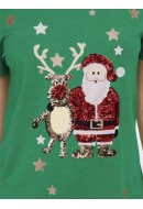 Tricou Dama Only Onlxmas Yrsa Christmas Reg Lush Meadow/ Christmas