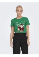 Tricou Dama Only Onlxmas Yrsa Christmas Reg Lush Meadow/ Christmas