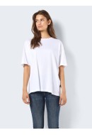 Tricou Dama Noisy May Nmida O-Neck Bright White