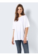 Tricou Dama Noisy May Nmida O-Neck Bright White
