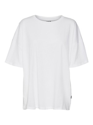Tricou Dama Noisy May Nmida O-Neck Bright White