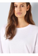 Tricou Dama Noisy May Nmida O-Neck Bright White