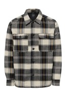 Men Shirt Only&Sons Onsash Ovr Check L/S Silver Lining