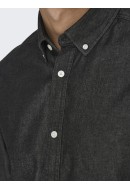 Men Shirt Only&Sons Onsday Reg Btn Down Chambray Black Denim