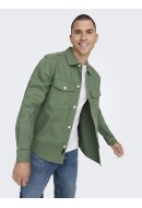 Men Shirt Only&Sons Onstron Ovr Twill Duck Green