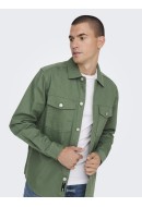 Camasa Barbati Only&Sons Onstron Ovr Twill Duck Green