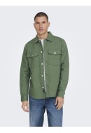 Camasa Barbati Only&Sons Onstron Ovr Twill Duck Green