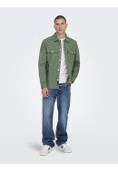 Men Shirt Only&Sons Onstron Ovr Twill Duck Green