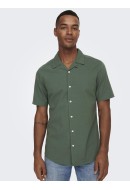 Camasa Barbati Only&Sons Onsalvaro Ss Resort Oxford Duck Green