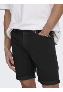 Pantaloni Scurti Barbati Only&Sons Onsply 4328 Black Denim