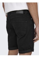 Men Shorts Only&Sons Onsply 4328 Black Denim