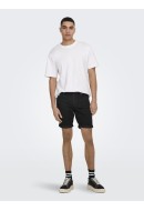 Men Shorts Only&Sons Onsply 4328 Black Denim