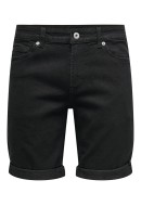 Pantaloni Scurti Barbati Only&Sons Onsply 4328 Black Denim