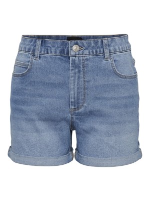 Pantaloni Scurti Dama Pieces Pcpeggy Mw Light Blue Denim