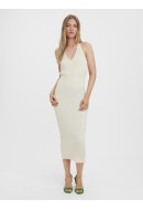 Rochie Vero Moda Vmfelicia Sl Calf Halterneck Vanila Ice