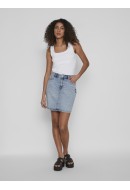 Fusta Vila Vikaja Jaf Light Blue Denim