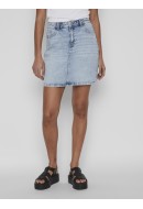 Fusta Vila Vikaja Jaf Light Blue Denim