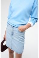 Fusta Vila Vikaja Jaf Light Blue Denim