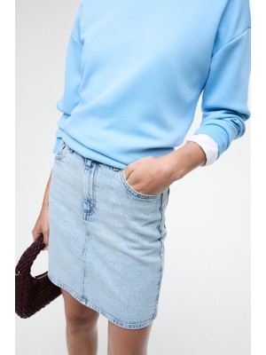 Fusta Vila Vikaja Jaf Light Blue Denim