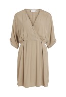 Rochie Vila Vifulia V-Neck Short Savannah Tan