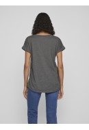 Tricou Dama Vila Vidreamers New V-Neck Medium Grey Melange