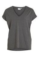 Tricou Dama Vila Vidreamers New V-Neck Medium Grey Melange