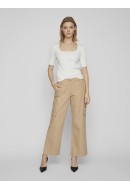 Women Pants  Vila Vicaroline Cargo Nomad/Maritime