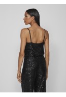 Maieu Dama Vila Vimaia Strap V-Neck Sequin Black