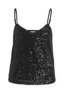 Maieu Dama Vila Vimaia Strap V-Neck Sequin Black