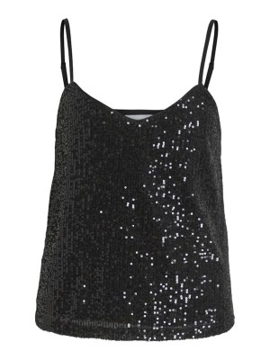 Maieu Dama Vila Vimaia Strap V-Neck Sequin Black