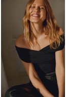 Maieu Dama Vila Vipartina Off Shoulder Black