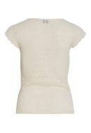 Bluza Dama Vila Vichikka V-Neck Cap Aleeve Birch