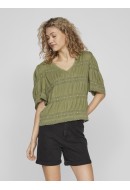 Bluza Dama Vila Vilea V-Neck 2/4 Oil Green