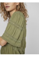 Bluza Dama Vila Vilea V-Neck 2/4 Oil Green