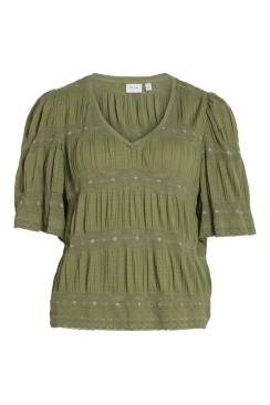 Bluza Dama Vila Vilea V-Neck 2/4 Oil Green