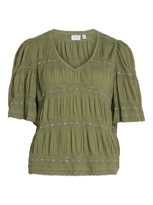 Bluza Dama Vila Vilea V-Neck 2/4 Oil Green