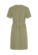 Dress Vila Vijosa V-Neck Shirt Oil Green