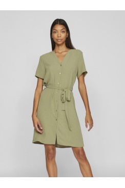 Rochie Vila Vijosa V-Neck Shirt Oil Green